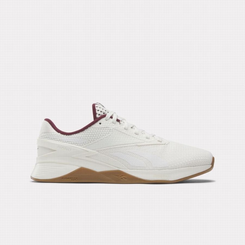 Reebok Nano X3 Varsity Women\'s Training Shoes White Burgundy | MXA1924SL