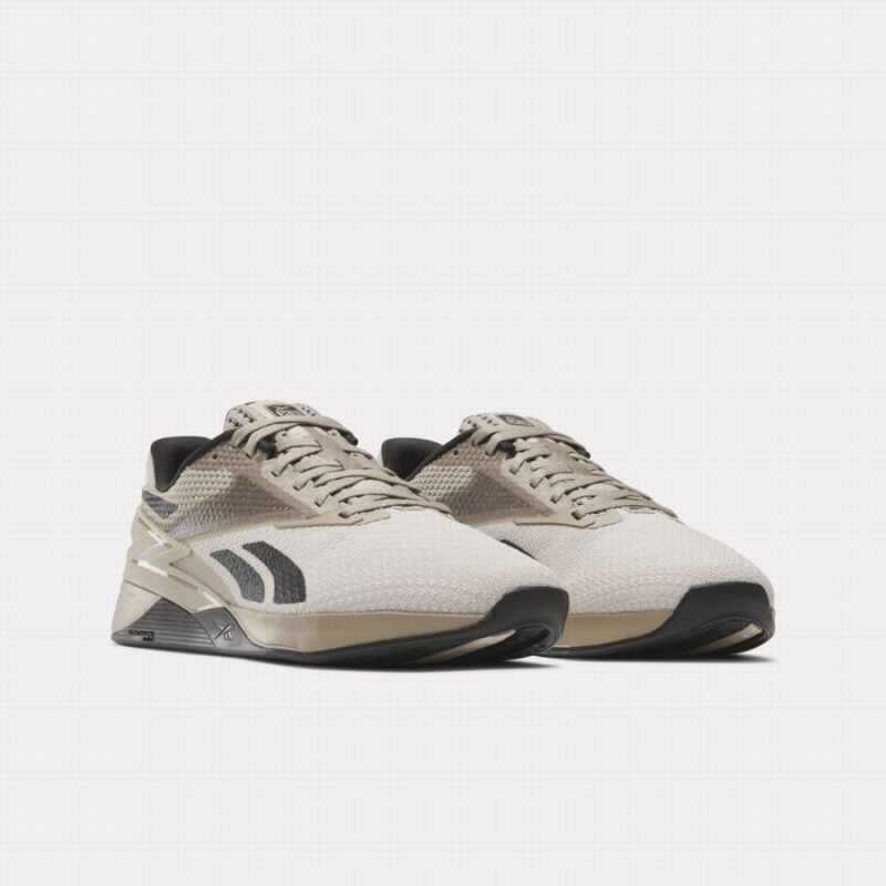 Reebok Nano X3 Women's Training Shoes Beige Black | JAI3863SP