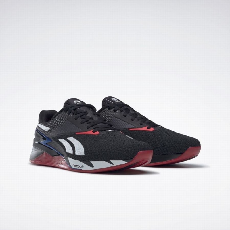 Reebok Nano X3 Women's Training Shoes Black White Blue | XWR9488GN
