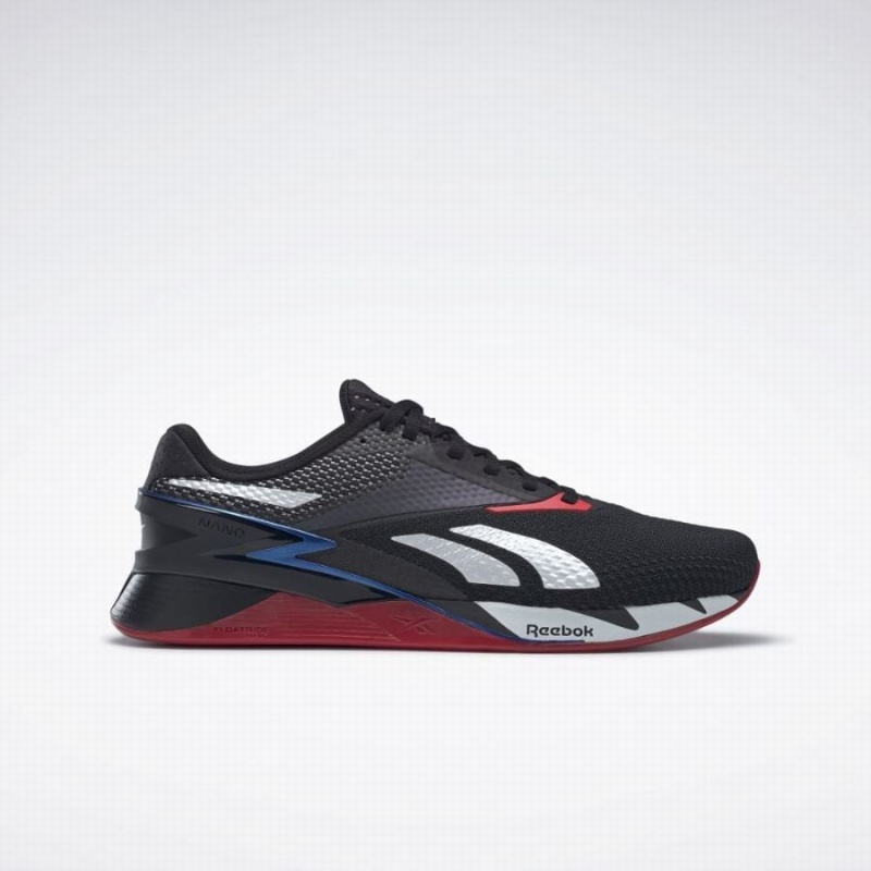 Reebok Nano X3 Women\'s Training Shoes Black White Blue | XWR9488GN