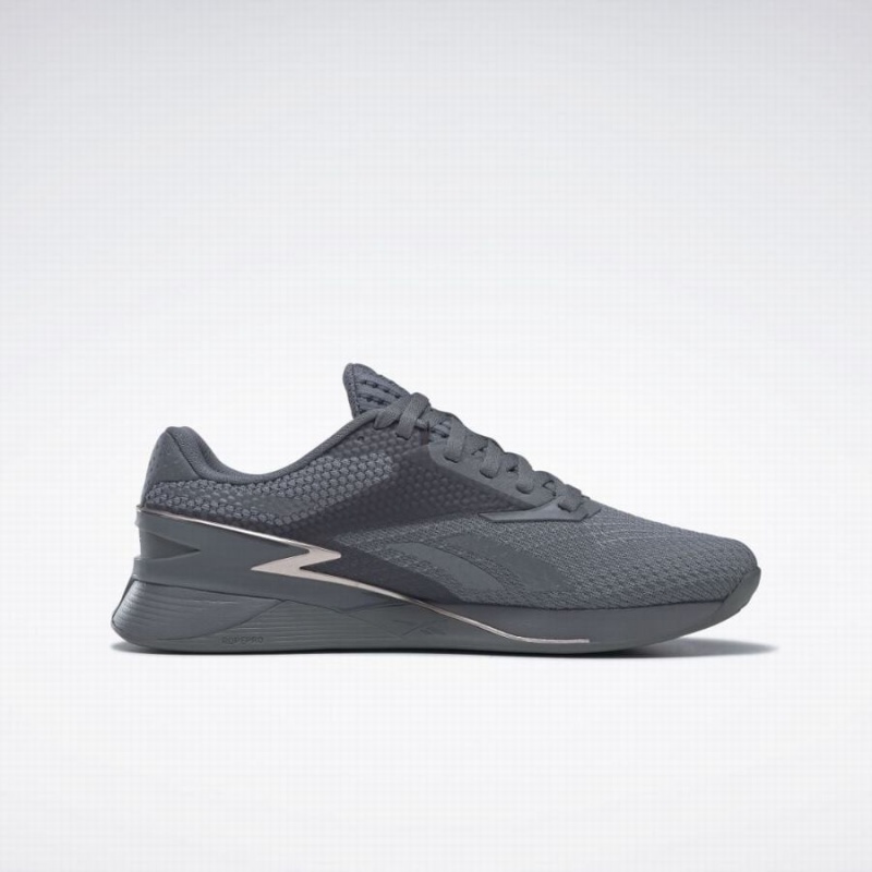 Reebok Nano X3 Women's Training Shoes Grey Brown | YPD319PO