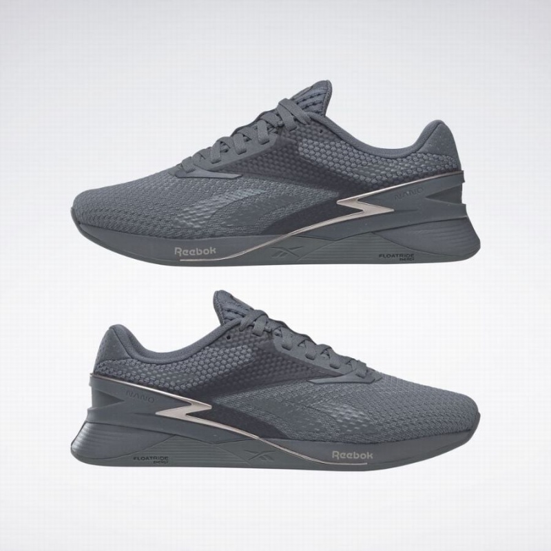 Reebok Nano X3 Women's Training Shoes Grey Brown | YPD319PO
