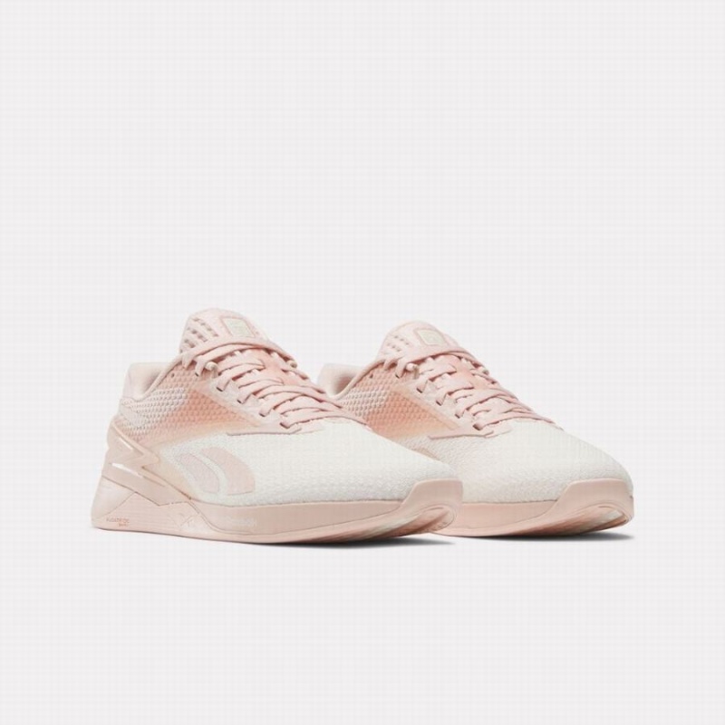 Reebok Nano X3 Women's Training Shoes Pink White | TIN9630IR