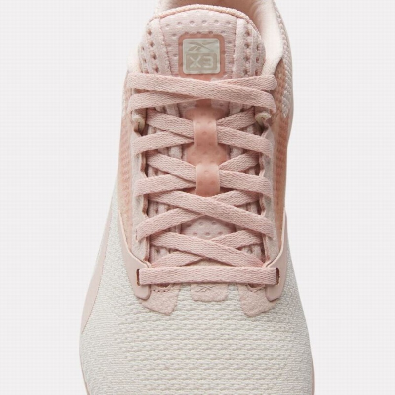 Reebok Nano X3 Women's Training Shoes Pink White | TIN9630IR