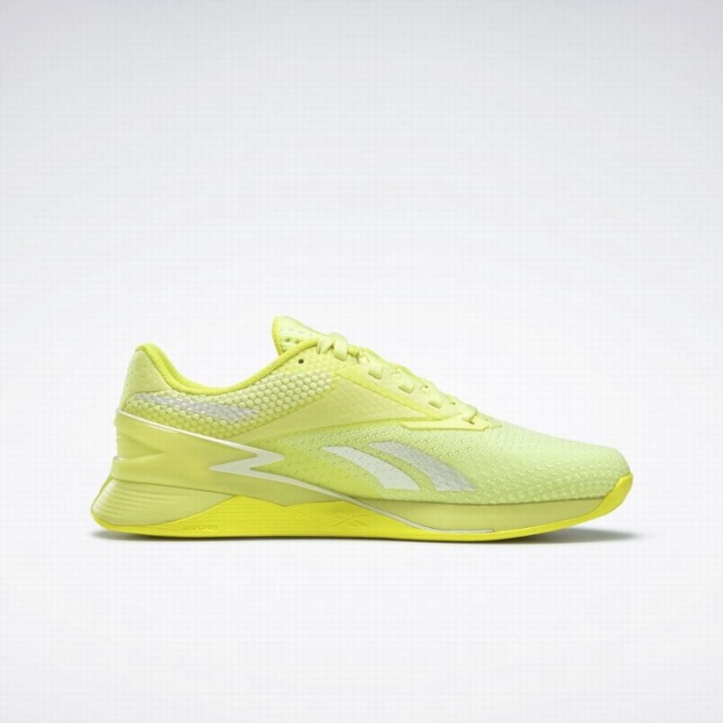 Reebok Nano X3 Women's Training Shoes Yellow White | GCP5228XG