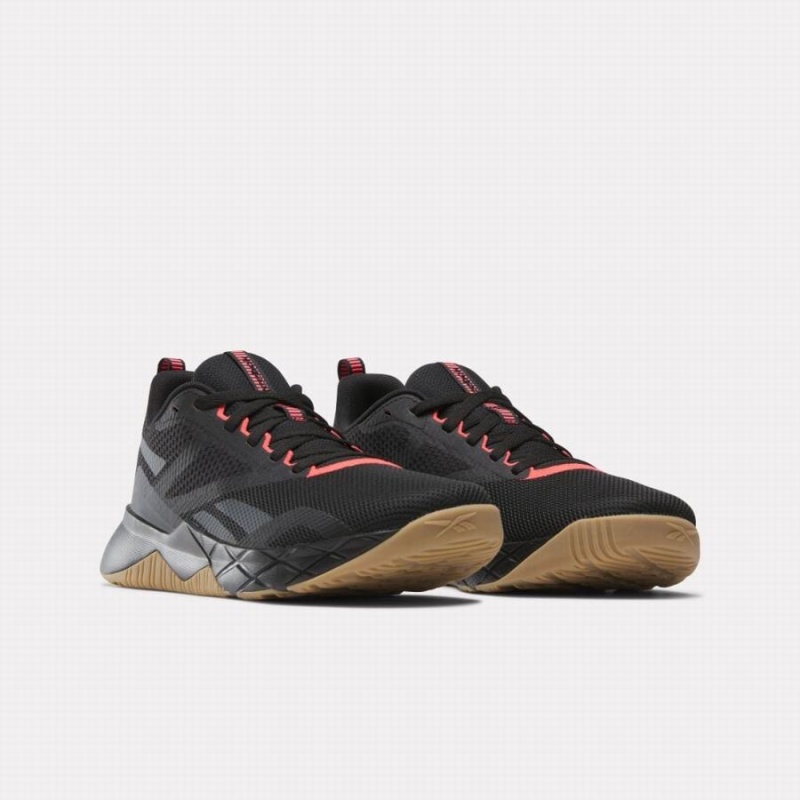 Reebok Nanoflex Trainer Men's Weightlifting Shoes Black Grey Pink | KXZ5651EC