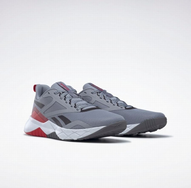 Reebok Nfx Trainers Men's Training Shoes Grey Black | TIA8174SQ
