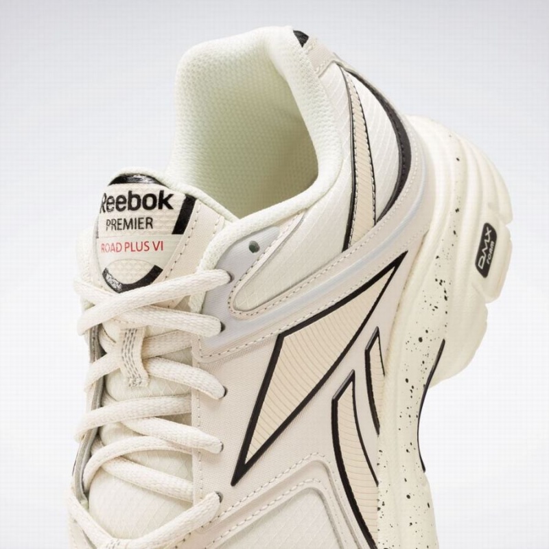 Reebok Premier Road Plus Vi Men's Running Shoes White Black Grey | KIV7266YR
