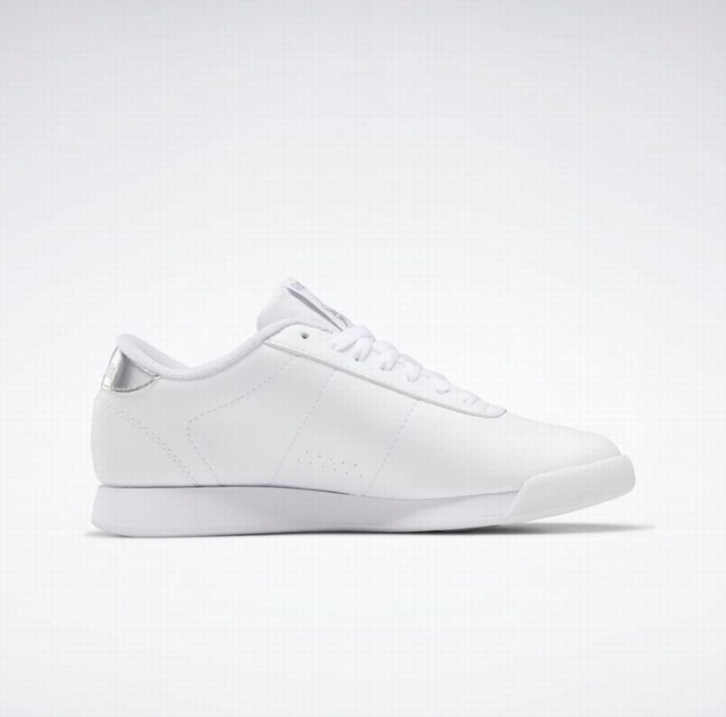 Reebok Princess Women's Lifestyle Shoes White Silver Metal | KJN3673CU