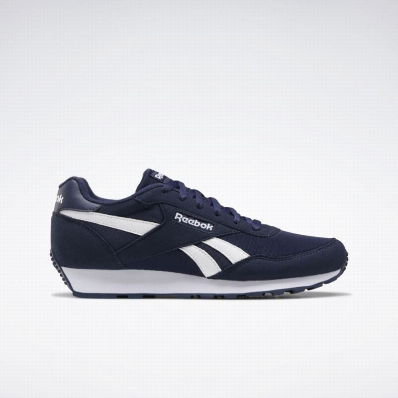 Reebok Rewind Run Men\'s Running Shoes Navy White | CIP4166LQ