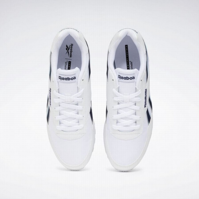 Reebok Rewind Run Women's Running Shoes White Navy Blue | ROW685SB