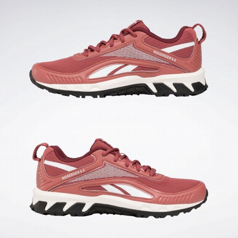 Reebok Ridgerider 6 Women's Walking Shoes Rose White Burgundy | WFP819AE