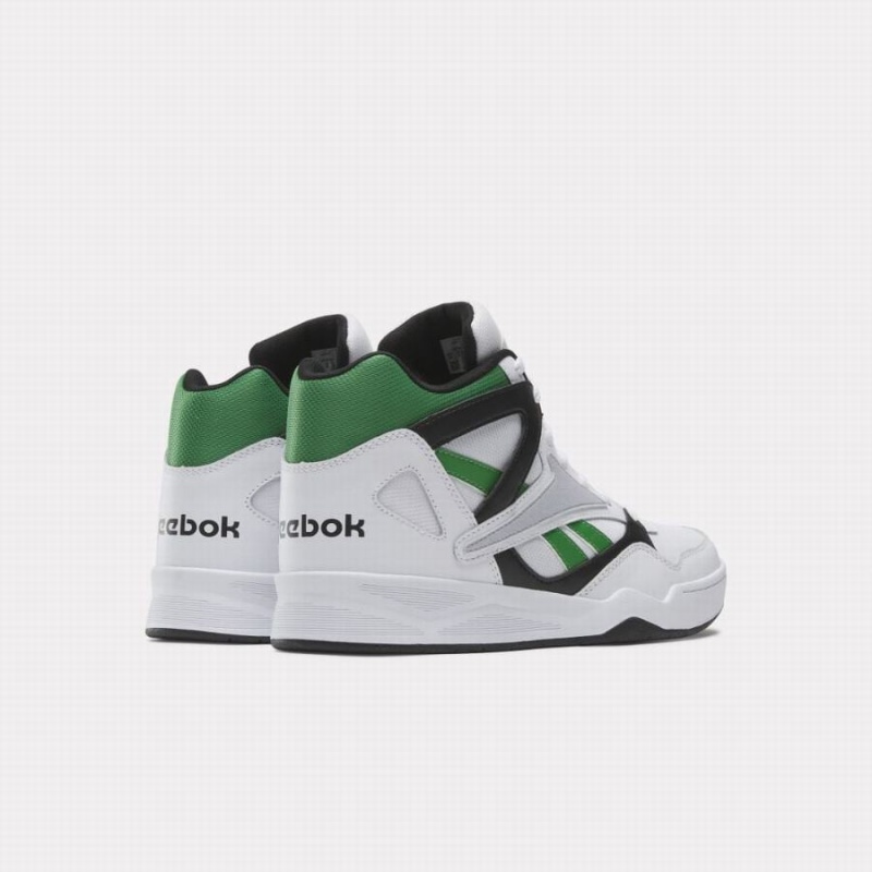 Reebok Royal BB4500 Hi 2 Women's Basketball Shoes White Green Grey Black | KLB5514OG