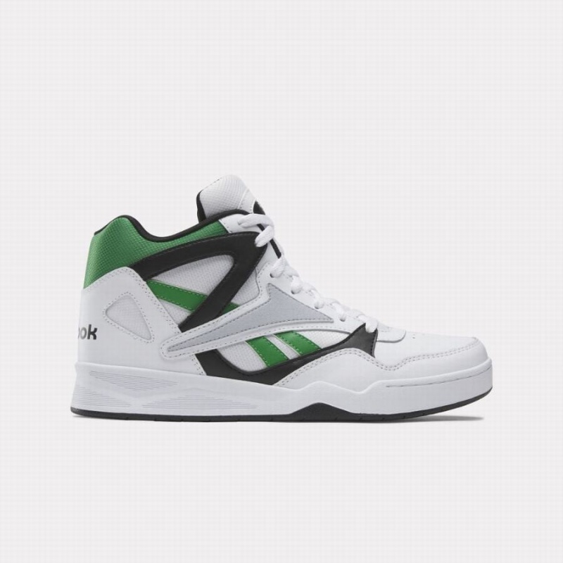 Reebok Royal BB4500 Hi 2 Women\'s Basketball Shoes White Green Grey Black | KLB5514OG
