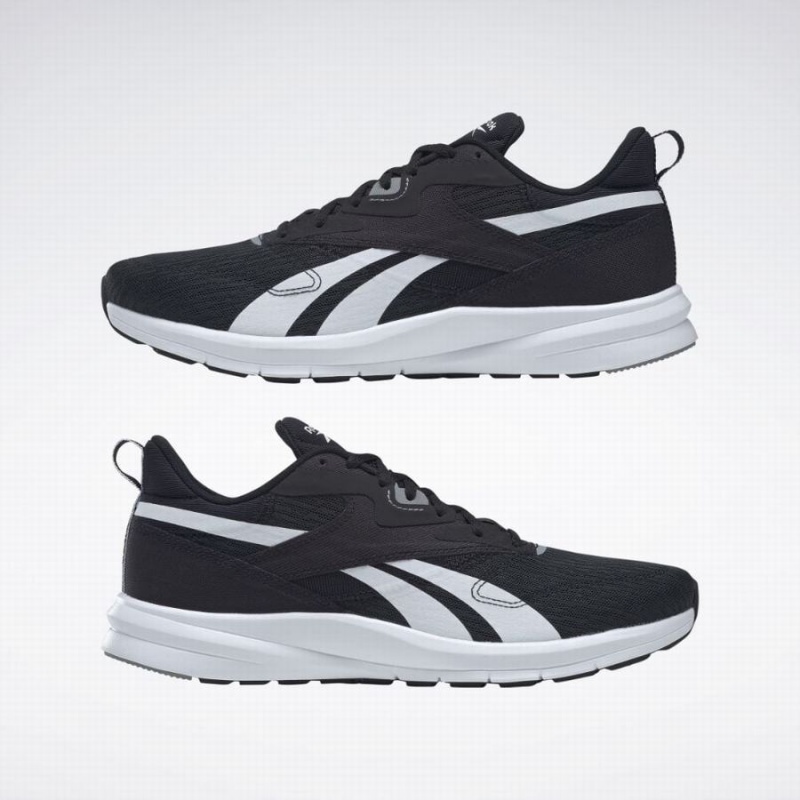 Reebok Runner 4 4e Men's Running Shoes Black Grey White | KXS734IA