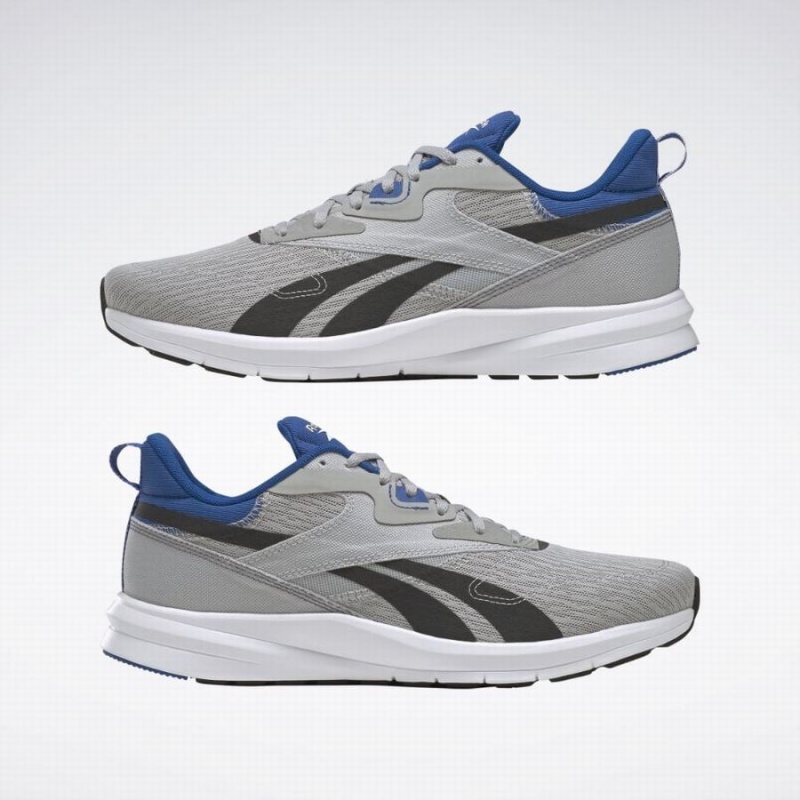 Reebok Runner 4 4e Men's Running Shoes Grey Blue Black | QTX3726OP