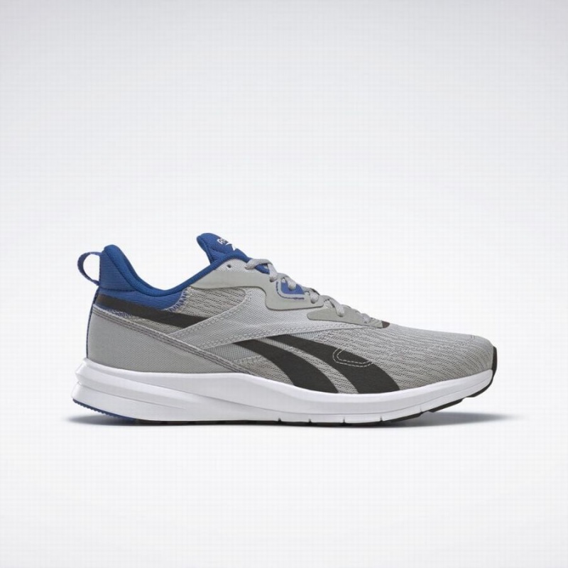 Reebok Runner 4 4e Men\'s Running Shoes Grey Blue Black | QTX3726OP