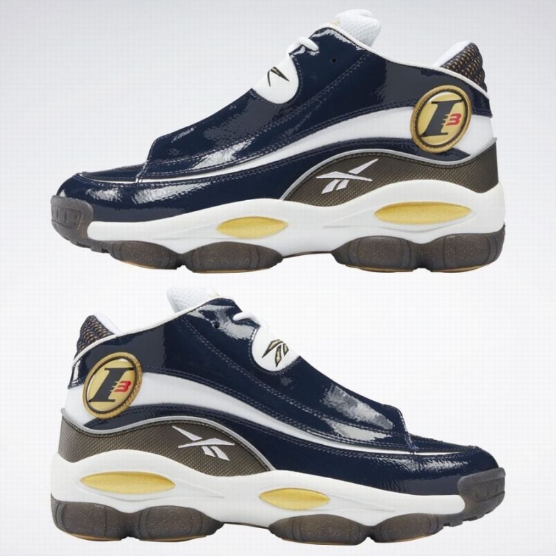 Reebok The Answer Dmx Women's Lifestyle Shoes Navy White | HYZ3073JV