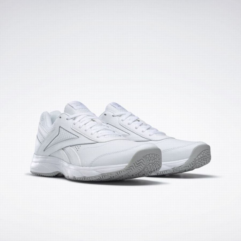 Reebok Work N Cushion 4.0 Men's Walking Shoes White Grey | QWV3082SW