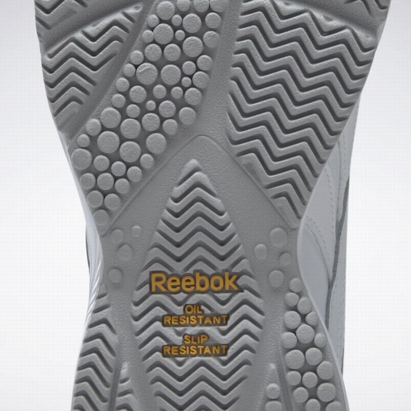 Reebok Work N Cushion 4.0 Men's Walking Shoes White Grey | QWV3082SW