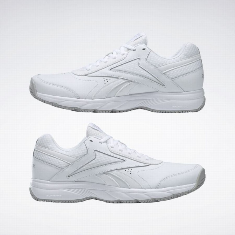 Reebok Work N Cushion 4.0 Men's Walking Shoes White Grey | QWV3082SW