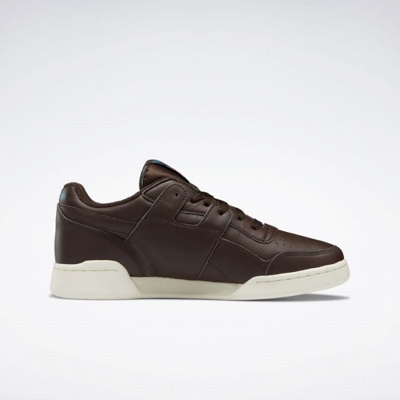 Reebok Workout Plus 1987 Tv Women's Walking Shoes Dark Brown Blue | JIL688QU