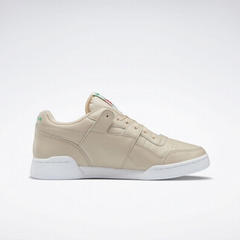 Reebok Workout Plus 1987 Tv Women's Walking Shoes Beige Green White | BKW2718WD