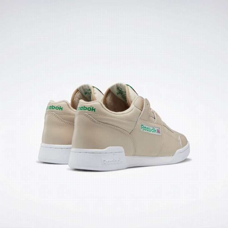Reebok Workout Plus 1987 Tv Women's Walking Shoes Beige Green White | BKW2718WD