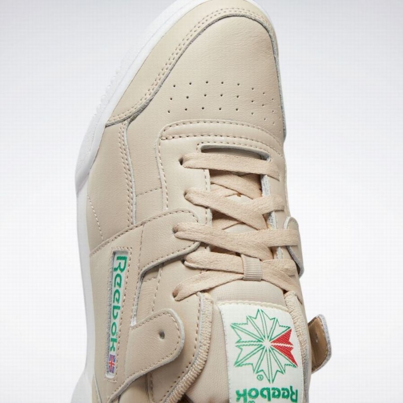 Reebok Workout Plus 1987 Tv Women's Walking Shoes Beige Green White | BKW2718WD