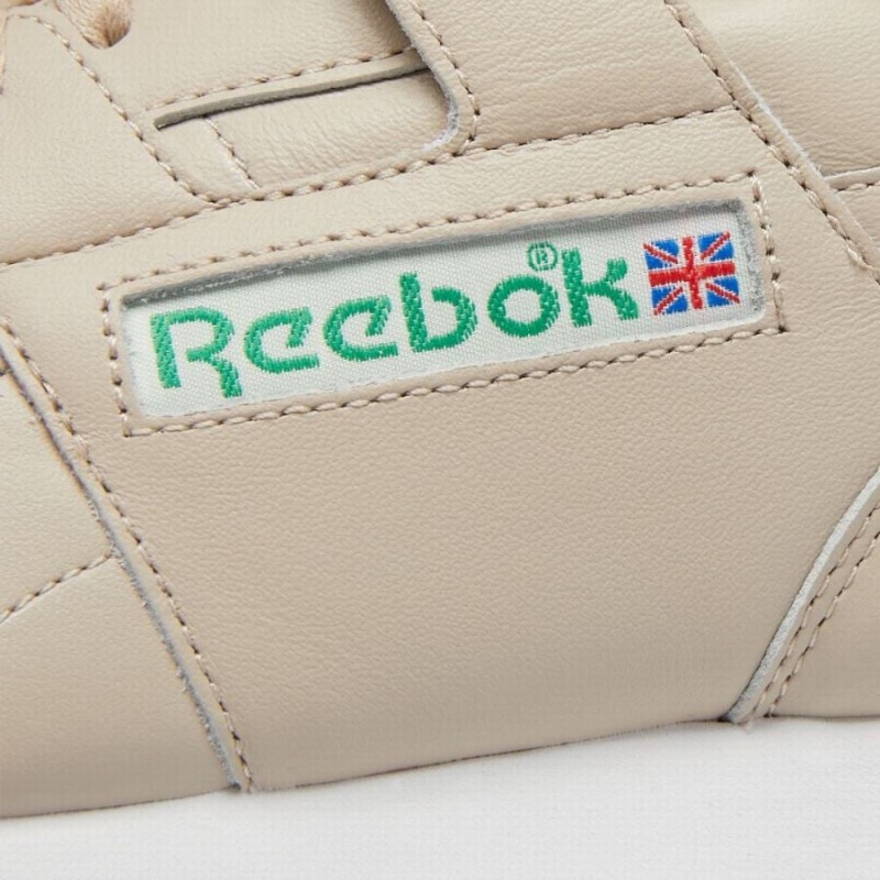 Reebok Workout Plus 1987 Tv Women's Walking Shoes Beige Green White | BKW2718WD