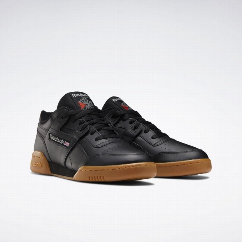 Reebok Workout Plus Men's Walking Shoes Black Dark Grey Red | ZDW472UW