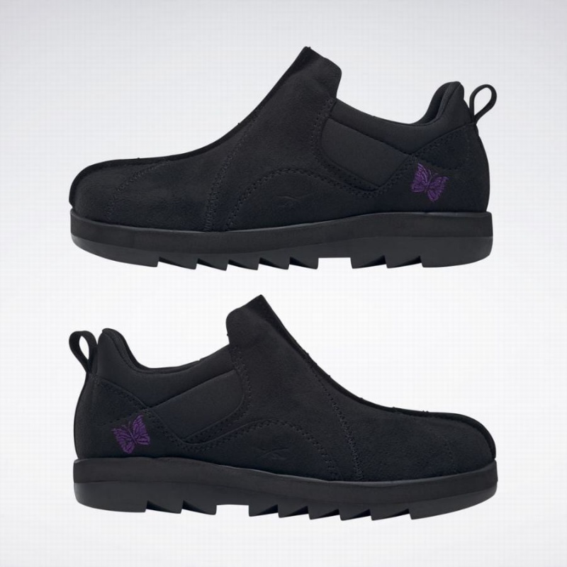 Reebok X Needles Beatnik Moc Men's Lifestyle Shoes Black Purple | AKM4971ND