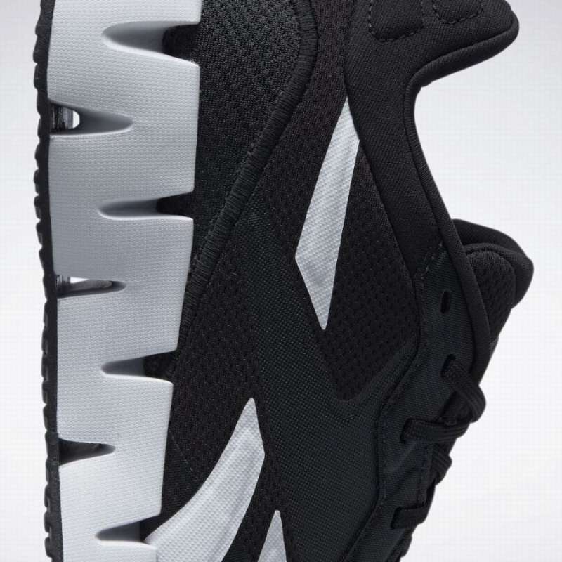 Reebok Zig Dynamica 4 Men's Running Shoes Black White | AAU9450IU