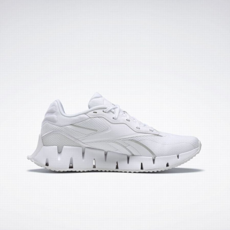 Reebok Zig Dynamica 4 Women's Running Shoes White Silver Metal | WUB5045YC