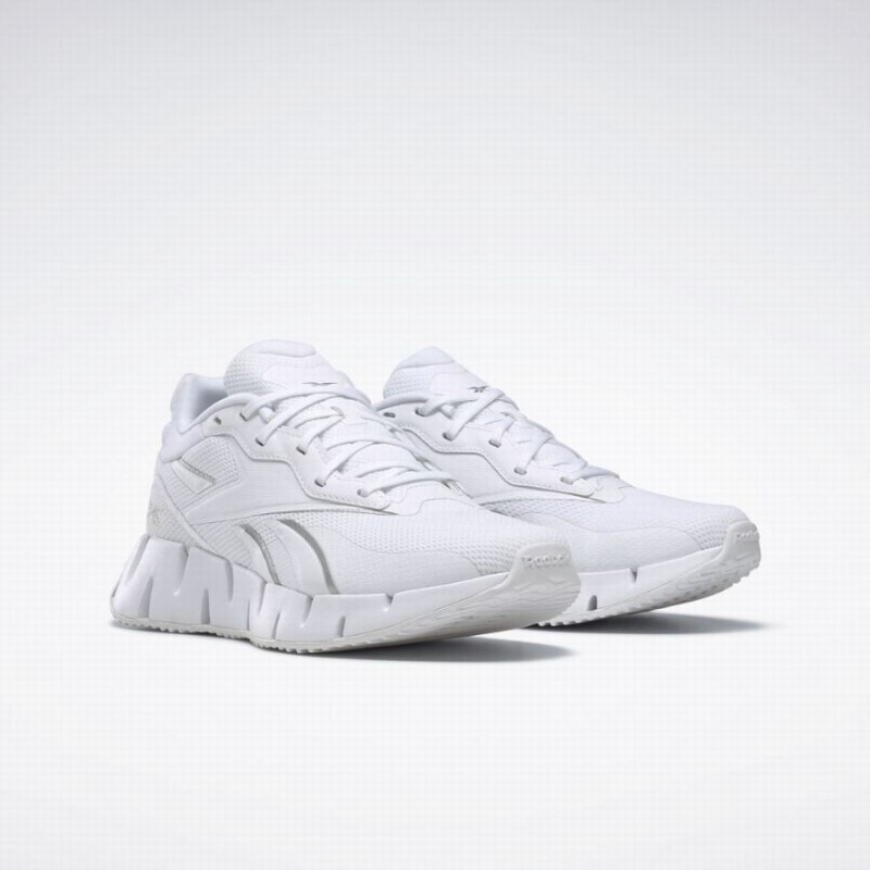 Reebok Zig Dynamica 4 Women's Running Shoes White Silver Metal | WUB5045YC