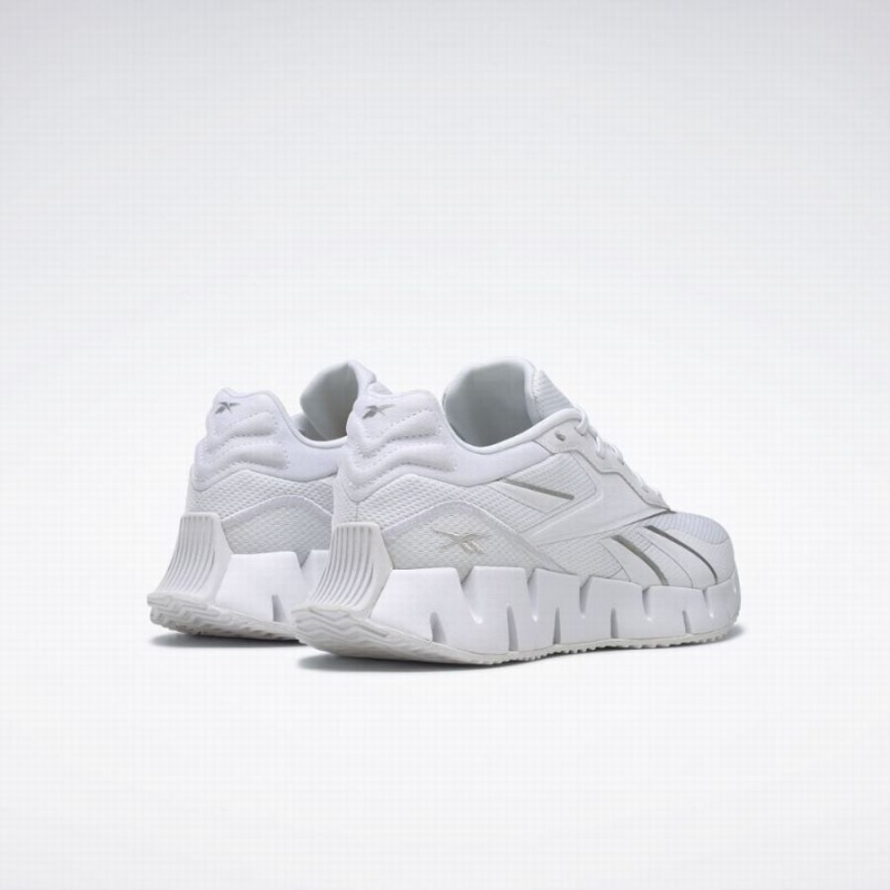 Reebok Zig Dynamica 4 Women's Running Shoes White Silver Metal | WUB5045YC