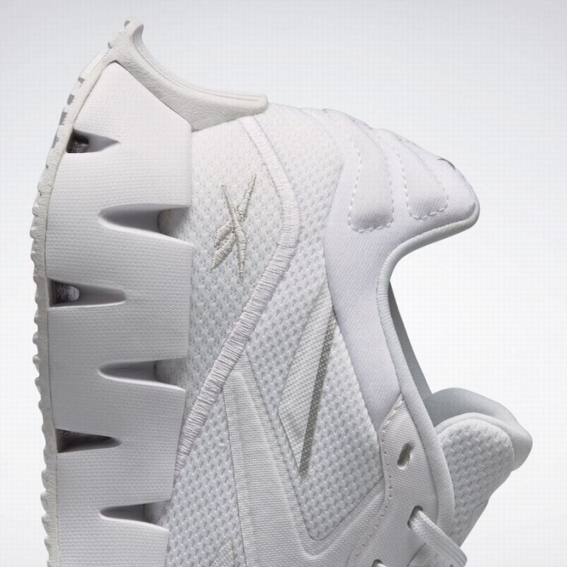 Reebok Zig Dynamica 4 Women's Running Shoes White Silver Metal | WUB5045YC