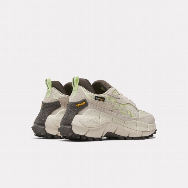 Reebok Zig Kinetica 2.5 Edge Men's Running Shoes White Green Orange | EOH8530UM