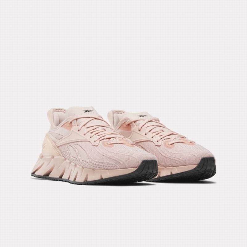 Reebok Zig Kinetica 3 Women's Running Shoes Pink Grey | RSM695ZH
