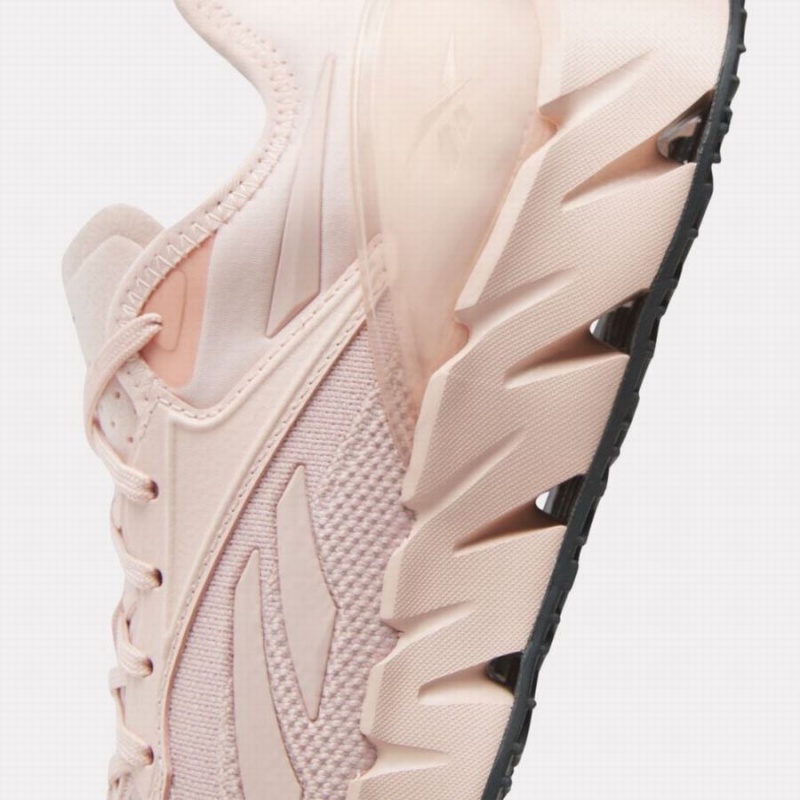 Reebok Zig Kinetica 3 Women's Running Shoes Pink Grey | RSM695ZH