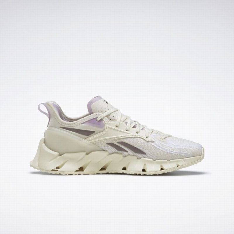 Reebok Zig Kinetica 3 Women's Running Shoes White Grey Purple | MGX959JL