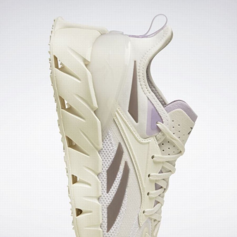 Reebok Zig Kinetica 3 Women's Running Shoes White Grey Purple | MGX959JL
